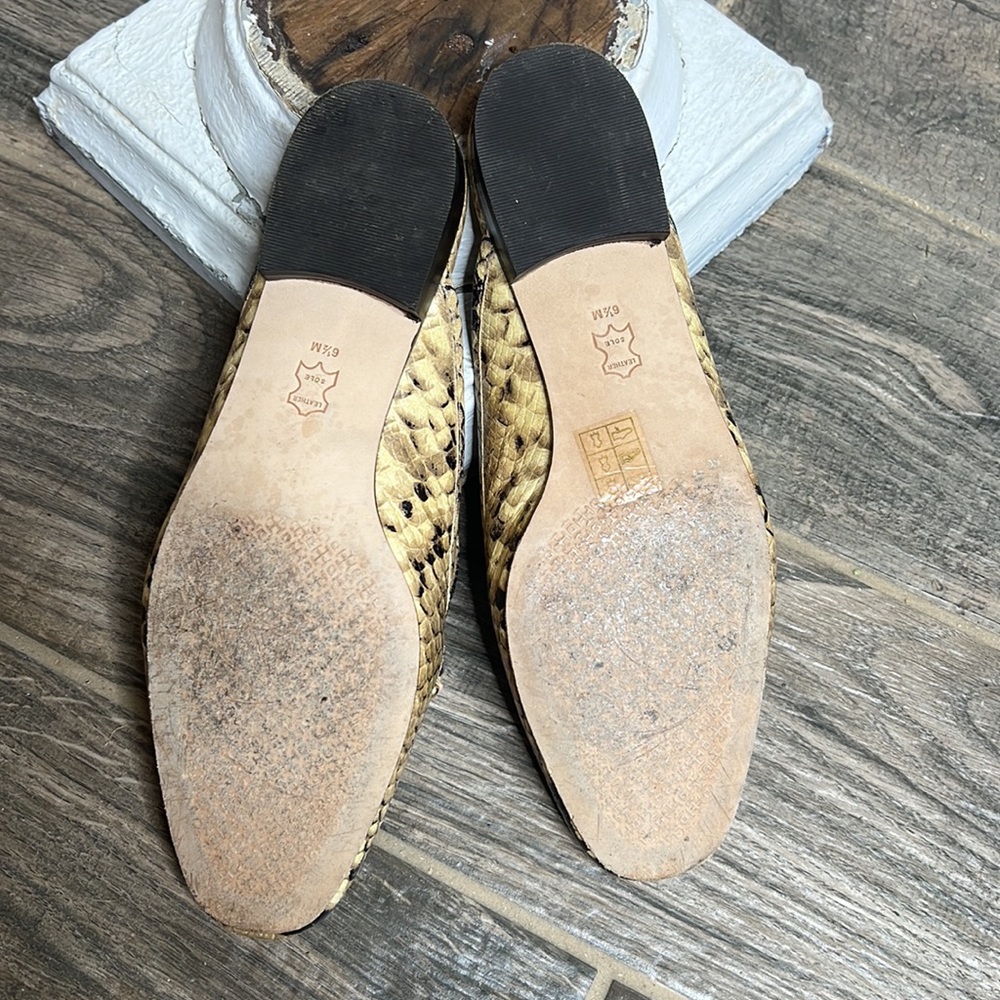 Tory Burch Leather Snake Python Embossed Mule 7.5 - image 8